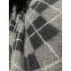 Knitted Check Design - Grey