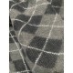 Knitted Check Design - Grey