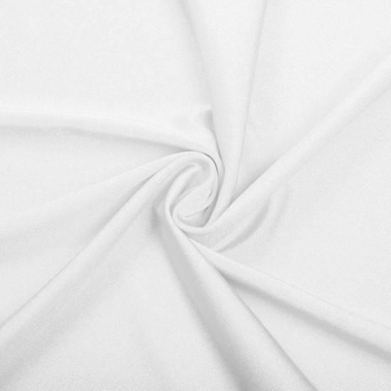 Lycra fabric (Shiny) - White | The fabric baron