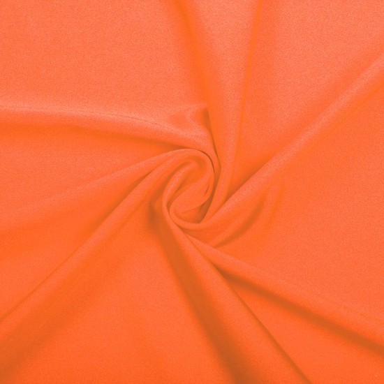 Spandex stof (glanzend) - Fluor oranje