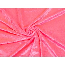 Stretch Velvet  - Fluor Pink