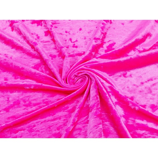 Stretch Velour - Hard roze