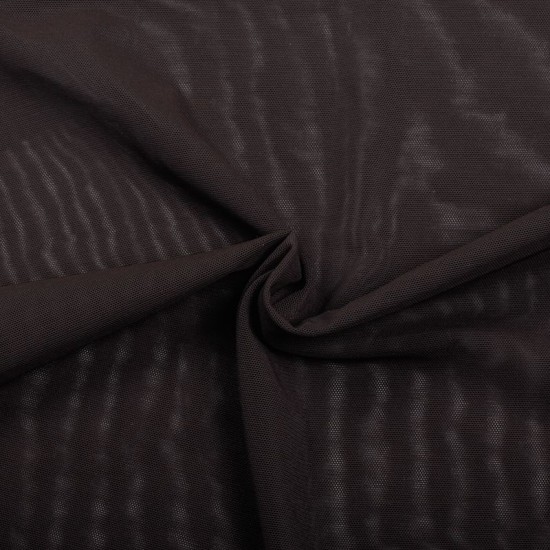 Mesh Fabric Stretch - Brown | The fabric baron