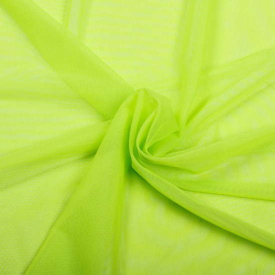 Tissu de mesh élastique - Citron vert