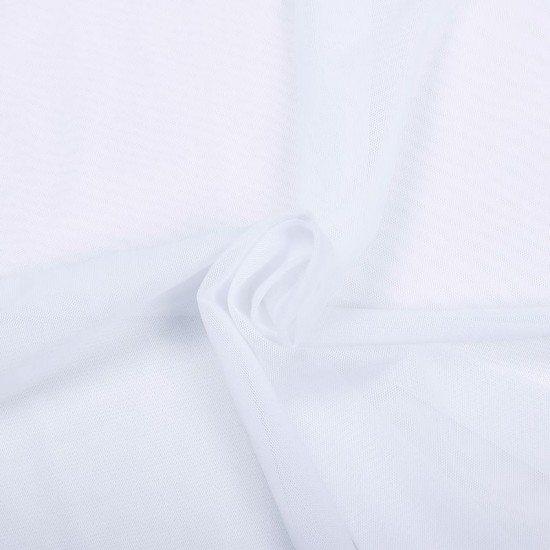 Tissu de mesh élastique - Blanc
