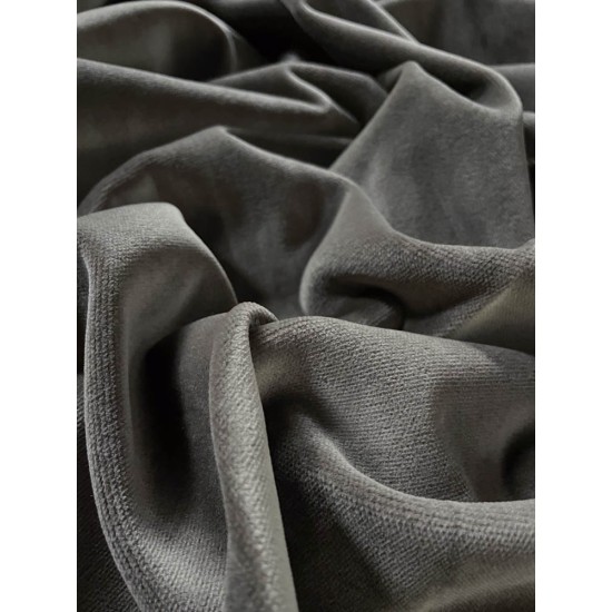Cotton Velvet - Grey