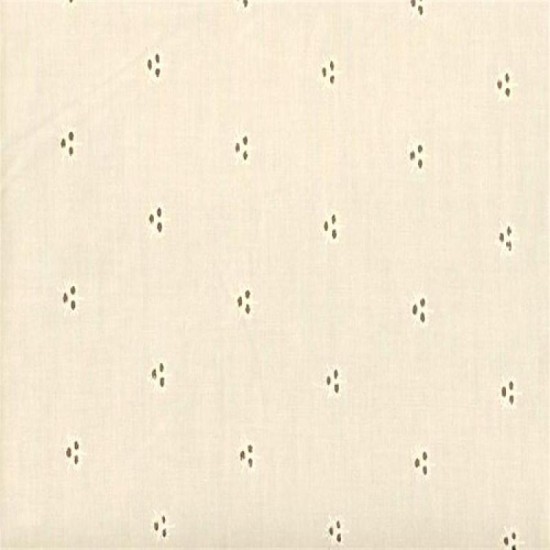 Embroidery Swiss Three Leaf Clover Off-White