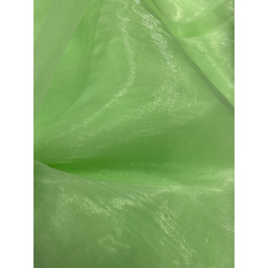Organza Fabric Intense Lime