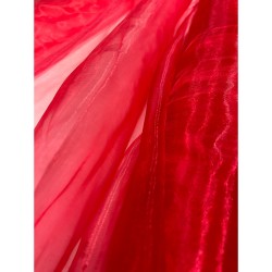 Organza Fabric Red
