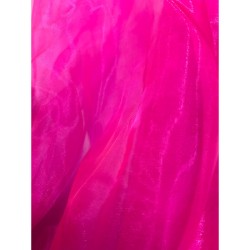Organza Fabric Fluor Pink