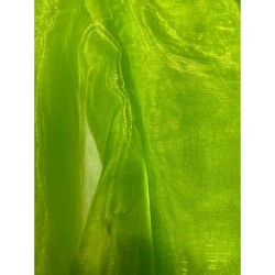 Organza Fabric Fluor Lime