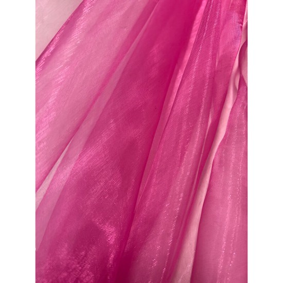 Organza Fabric Hot Pink