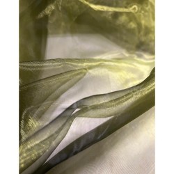 Organza Fabric Two Tone Lime Green