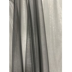 Organza Fabric Two Tone Silver Grey