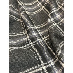 Checked Fabric - Grey-Purple