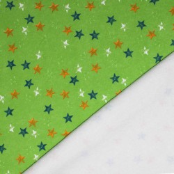 Jogging Fabric With Stars Lime