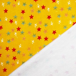 Jogging Fabric With Stars Yellow