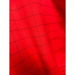 Stretch Pepita - Checked Red