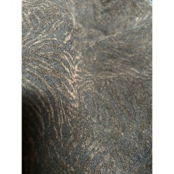 Mantel Flock Fabric - Brown