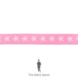 Elastic Band Star two-color 20mm - Pink - Light Pink