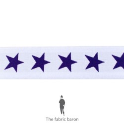 Elastic Band Star two-color 40mm - Lilac - Purple