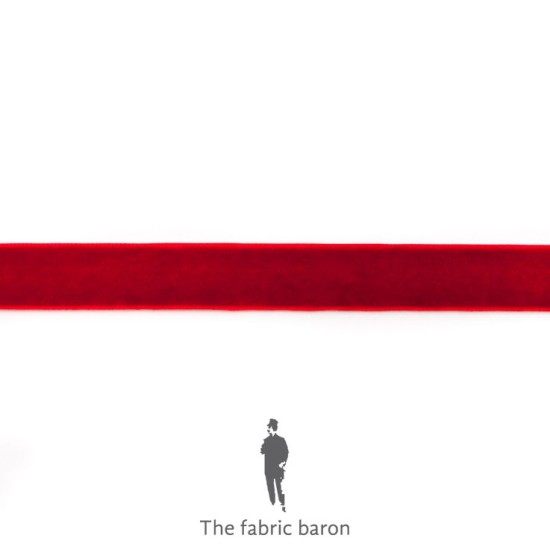 Velvet Ribbon 15mm - Dark Red