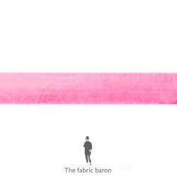 Velvet Ribbon 25mm - Bright Pink