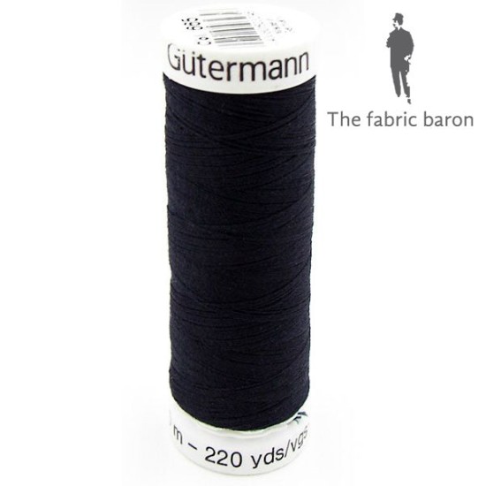 Gutermann Sew-all Thread 200m - Black Navy (665)