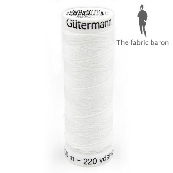 Gutermann Sew-all Thread 200m - White (800)