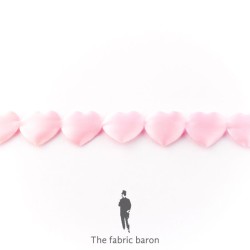 Hearts Ribbon 17mm - Pink