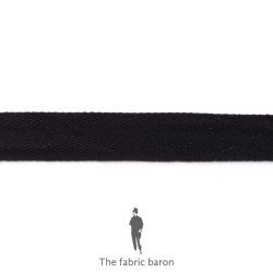 Cotton Twill Ribbon 25mm - Black