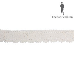 Lace Ribbon Cotton 25mm - Ecru