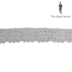 Lace Ribbon Cotton 25mm - Sand