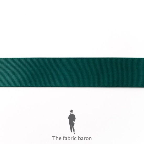 Grosgrain Ribbon 25mm - Dunkelgrün