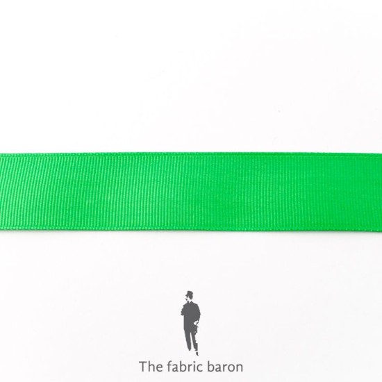 Grosgrain Ribbon 25mm - Grasgrün