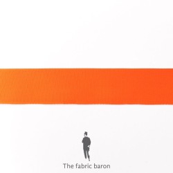 Grosgrain Ribbon 25mm - Orange