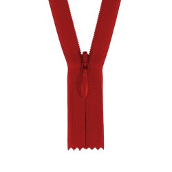 Concealed Zipper - Red