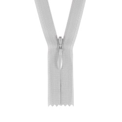 Concealed Zipper - Light Gray