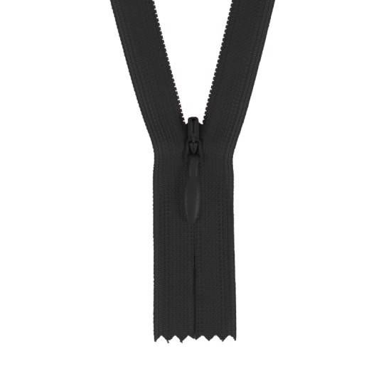Concealed Zipper - Black
