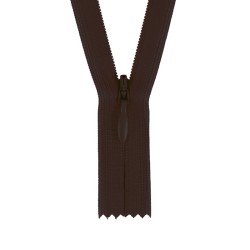 Concealed Zipper - Dark Brown