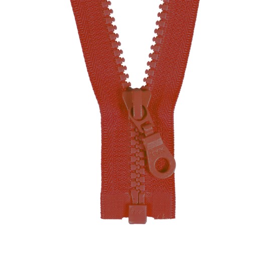 Zipper teeth divisible - Red