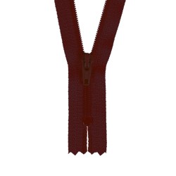 Zipper 3mm non-divisible - Wine red