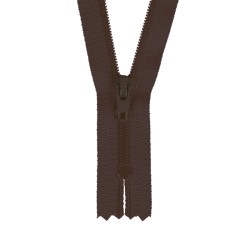 Zipper 3mm non-divisible - Dark Brown