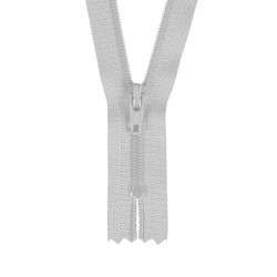 Zipper 3mm non-divisible - Light Gray