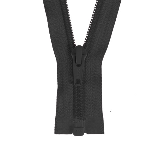 Zipper 6mm  divisible - Black