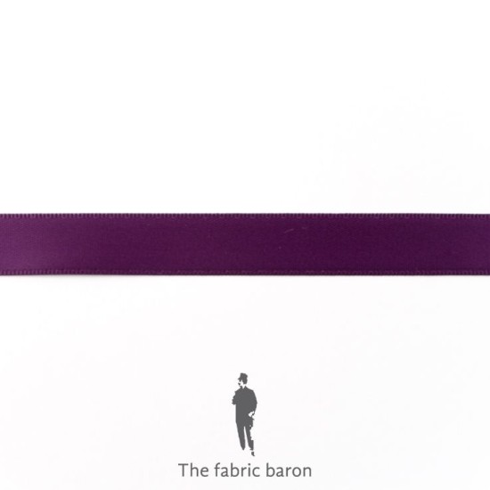 Satin Ribbon Double 16mm - Purple