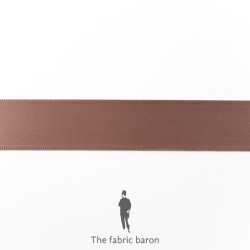 Satin Ribbon Double 25mm - Brown