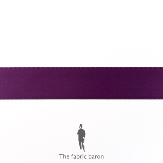 Satin Ribbon Double 25mm - Purple