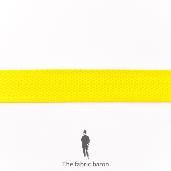 Webbing Ribbon 25mm - Yellow