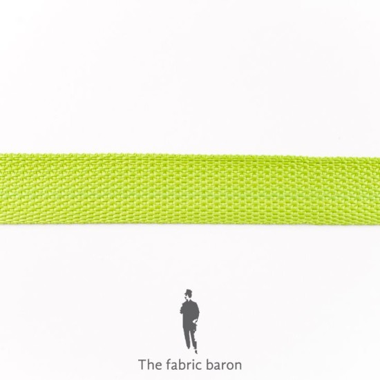 Tassenband 25mm  - Lime
